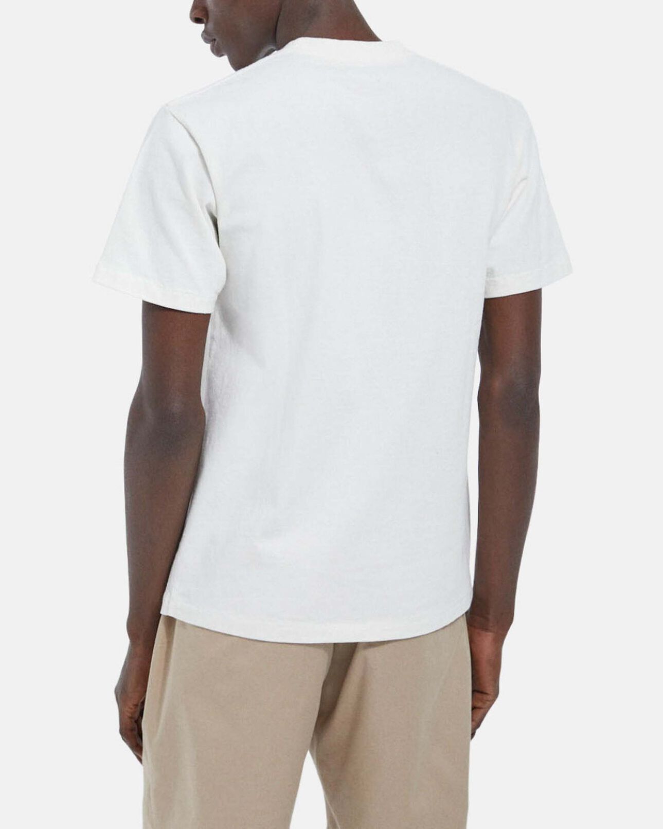 The Kooples HOMBRE ECRU camiseta blanco crudo algodón cuello redondo
