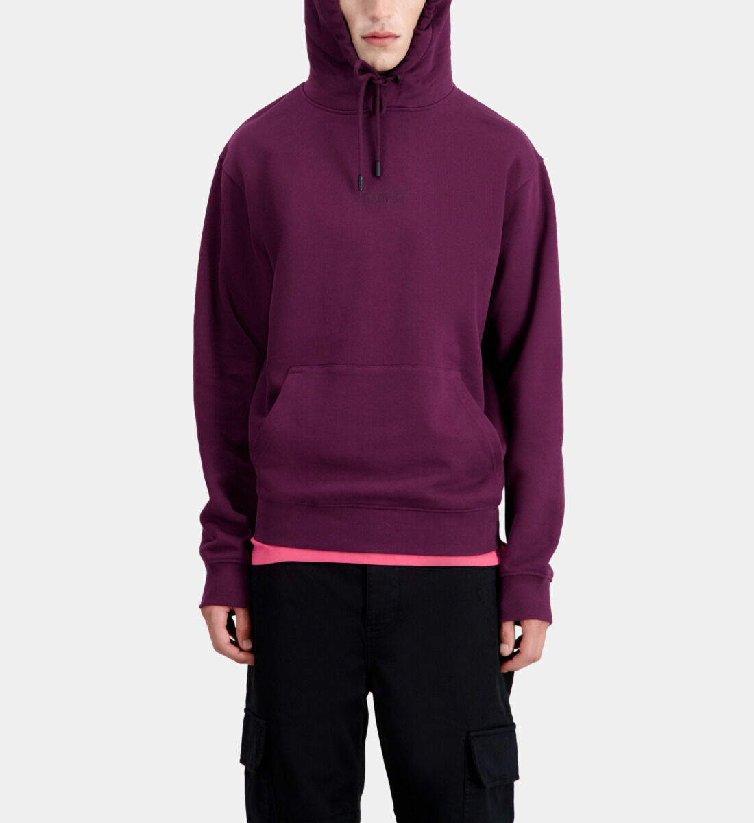 Burgundy and black hoodie best sale