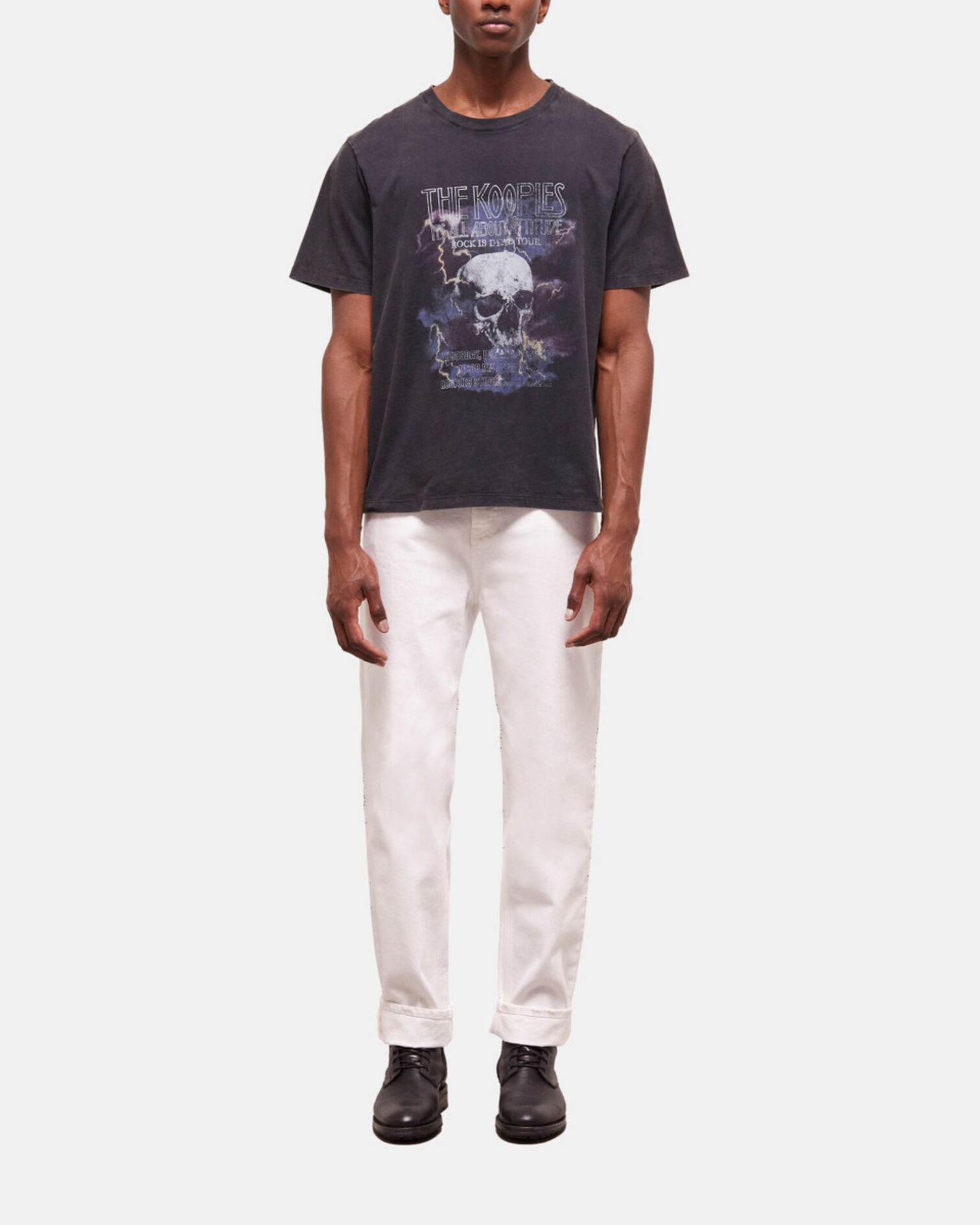 T-shirt Homme sérigraphié noir, BLACK WASHED, hi-res image number null