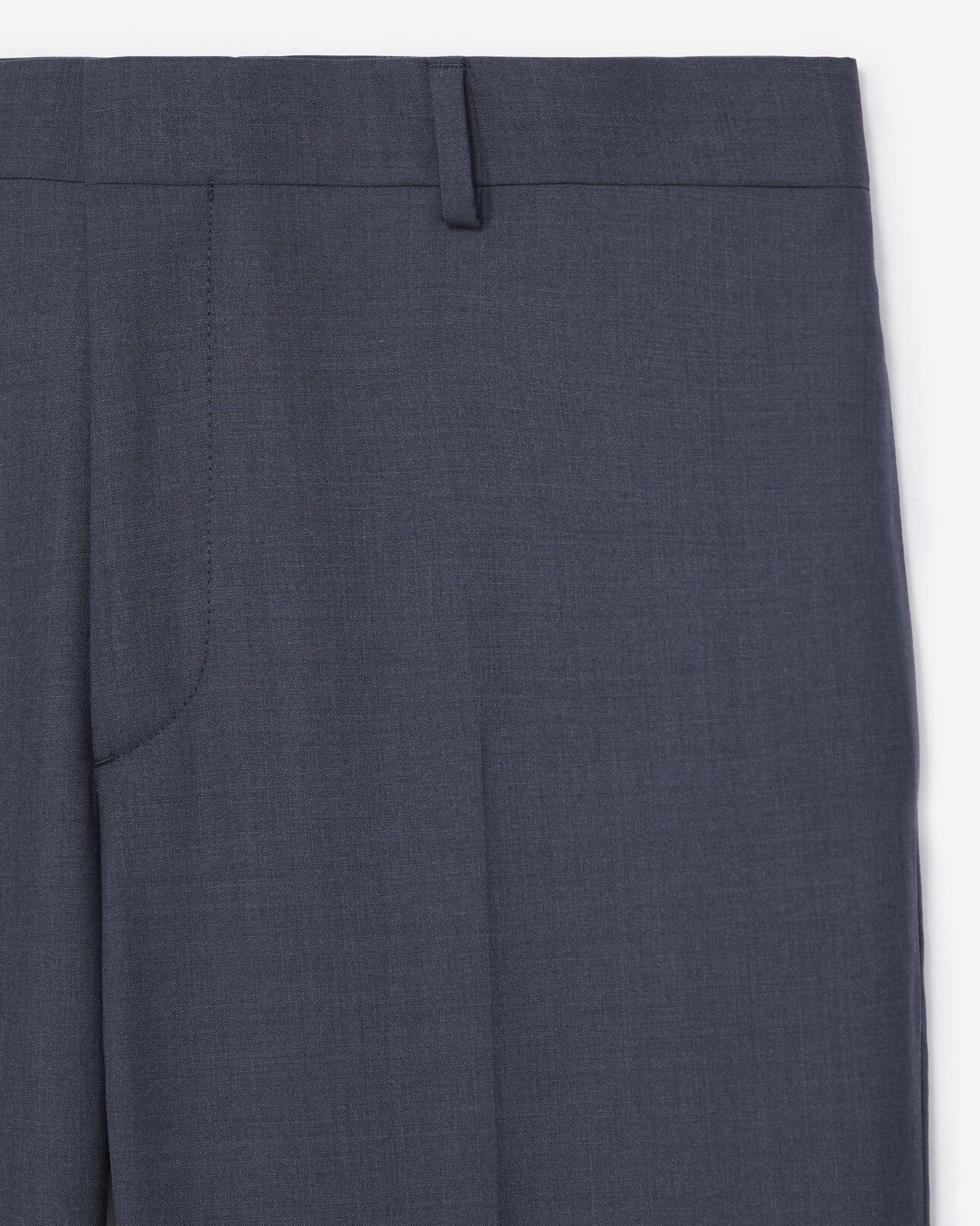 The Kooples MEN NAVY slate blue wool suit pants fit
