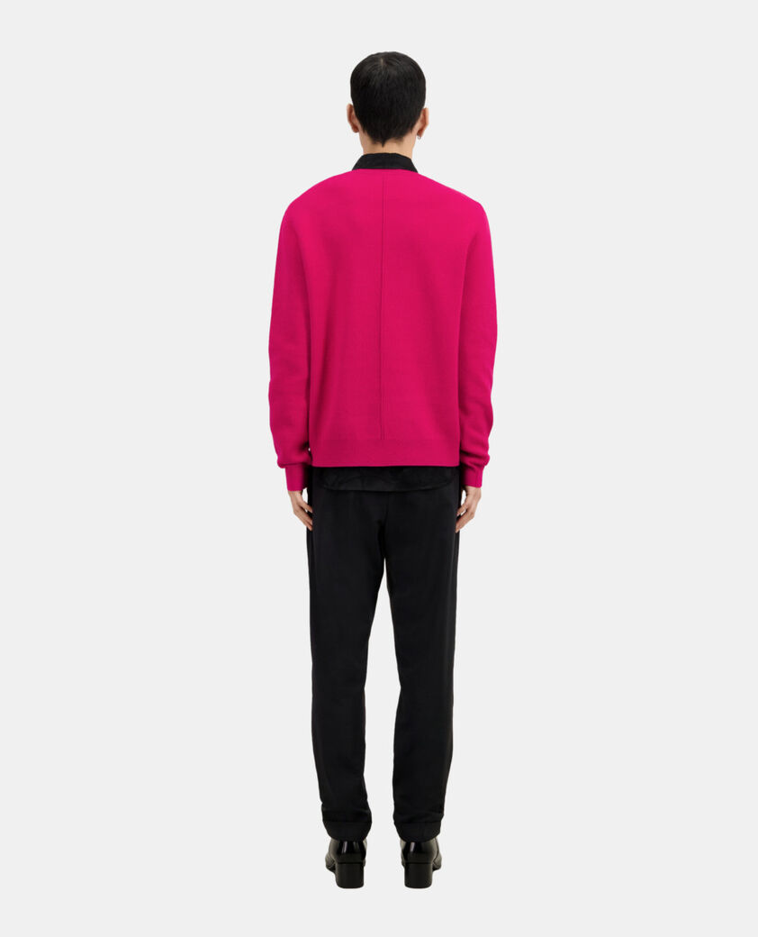 The Kooples HOMME CHERRY pull en laine mélangée avec broderie rouge