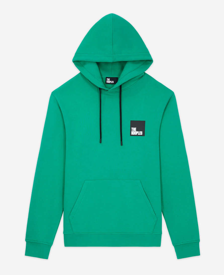 sweatshirt à logo vert