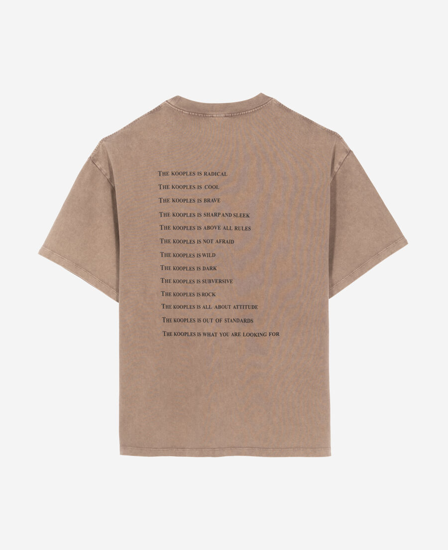 The Kooples H CHOCOLATE what is light brown t-shirt
