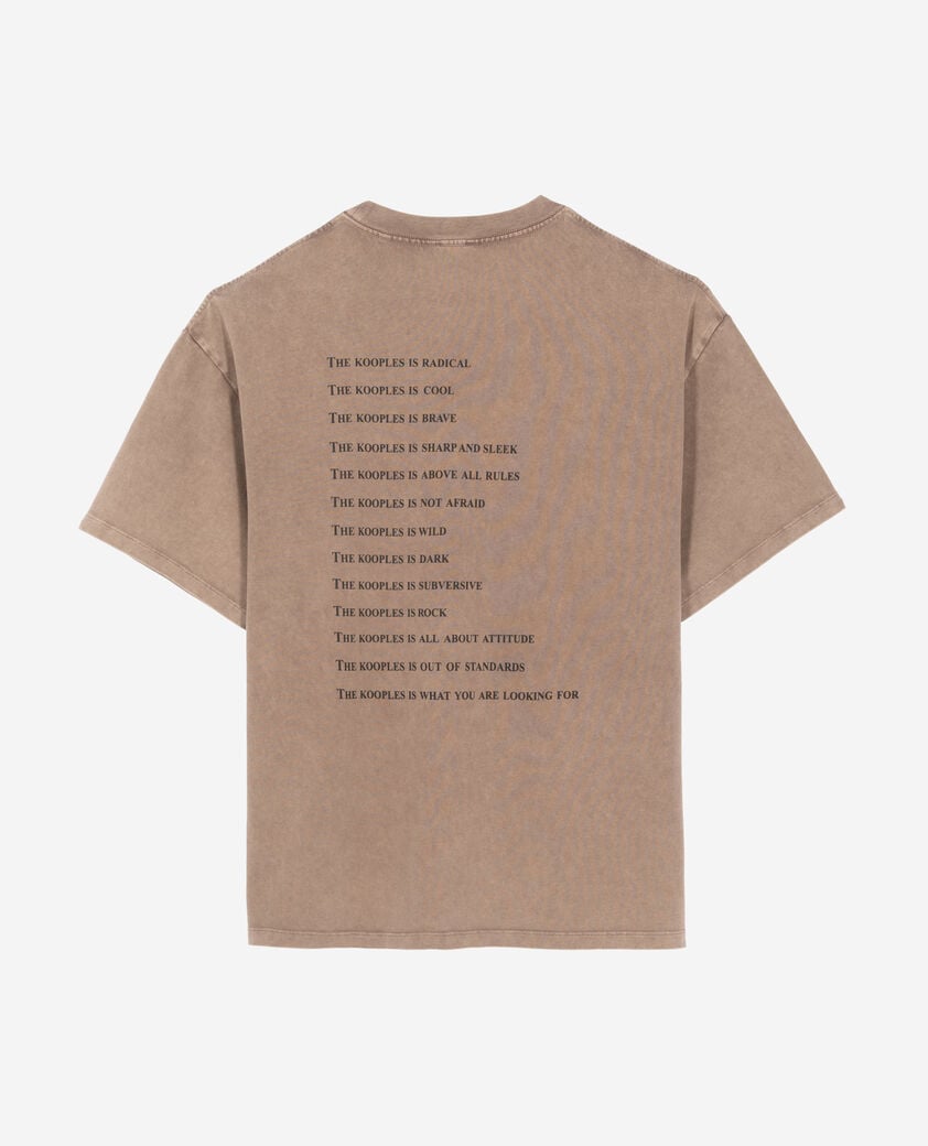 The Kooples HOMME CHOCOLATE t-shirt what is marron clair