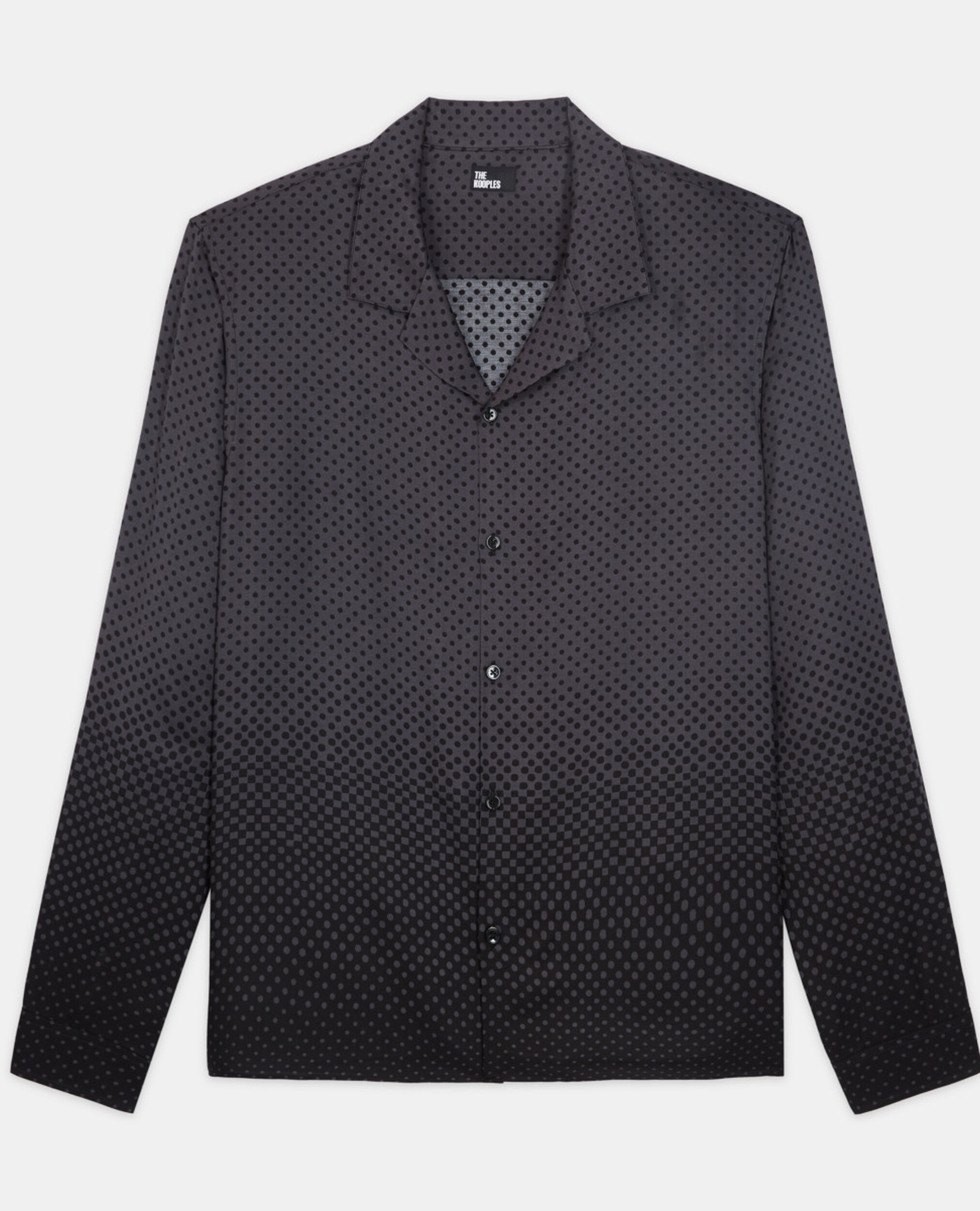 Chemise col hawaïen imprimée, GREY, hi-res image number null