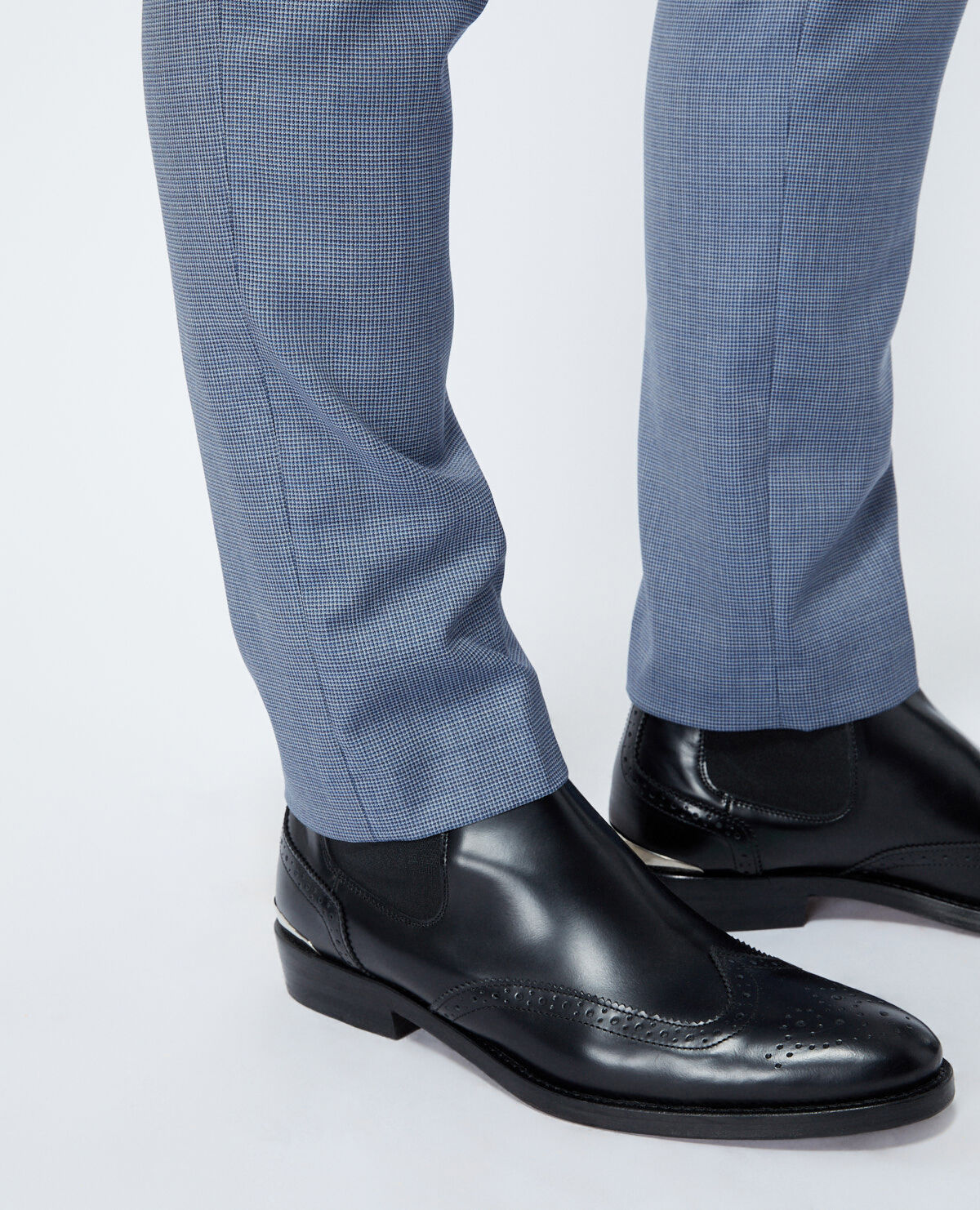 Leather brogue chelsea boots best sale