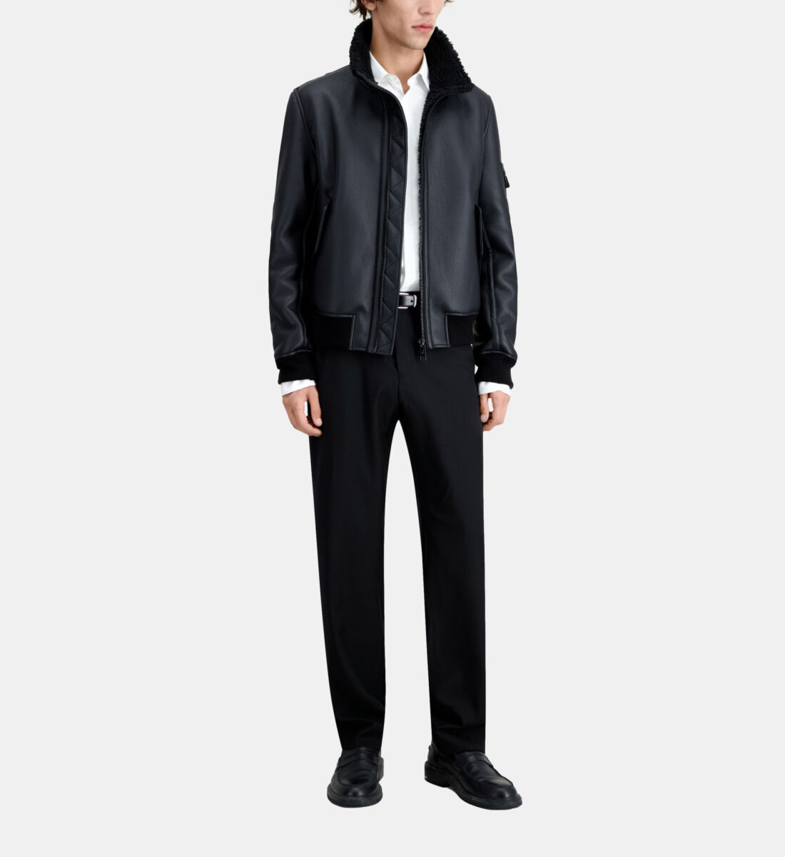 Kooples shearling jacket online