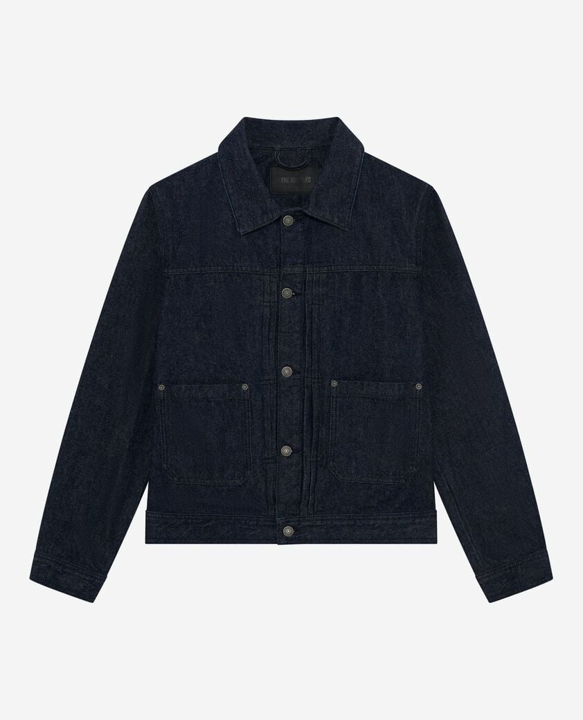 The Kooples H BLUE ELECTRIC dark blue denim jacket