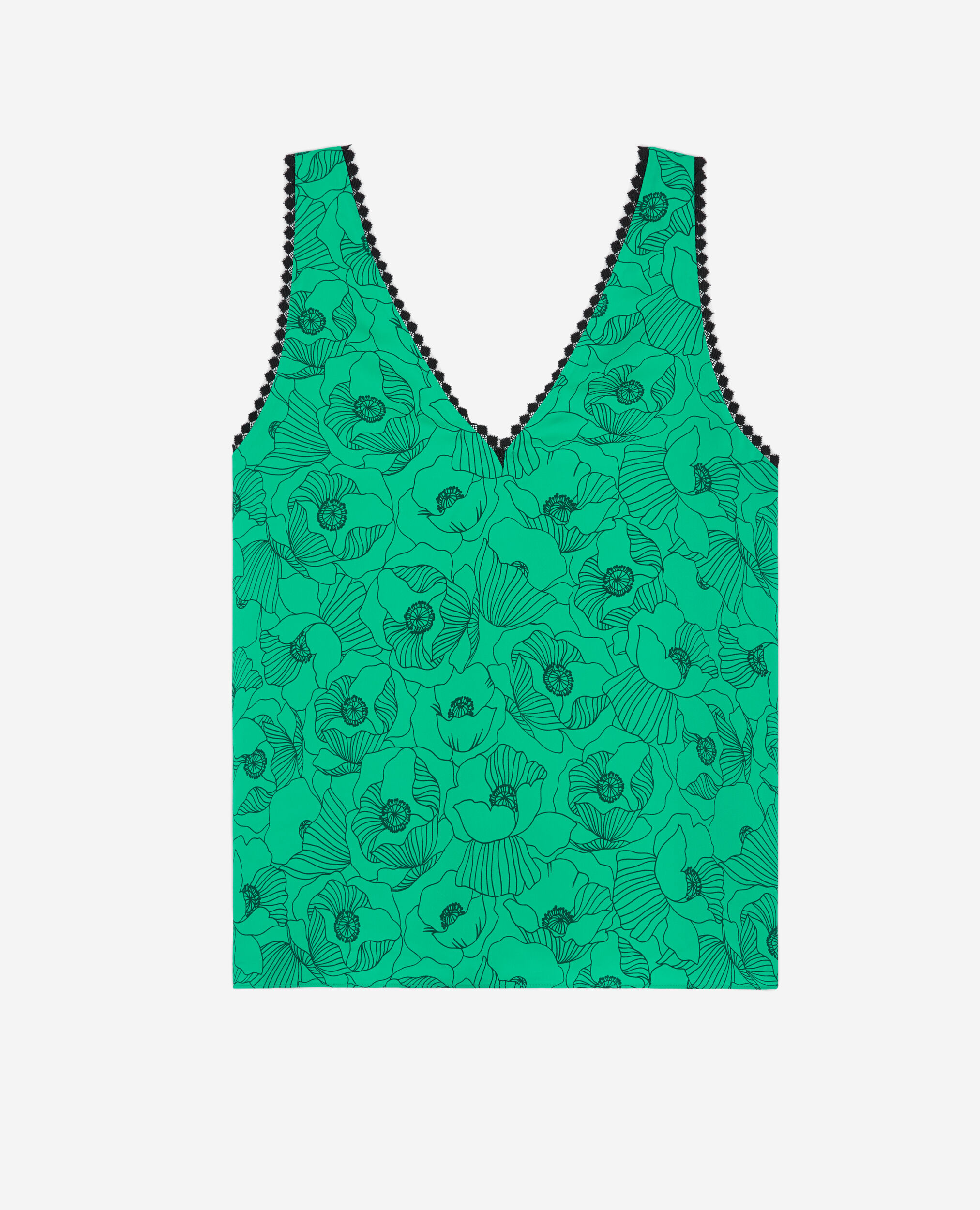 Bedrucktes Top, GREEN, hi-res image number null