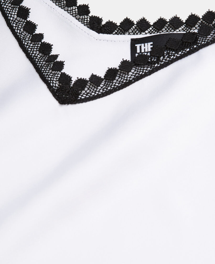 The Kooples FEMME WHITE caraco blanc