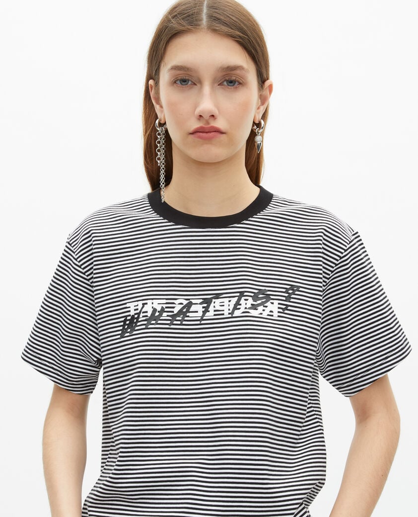 The Kooples FEMME ECRU t-shirt what is &agrave; rayures &eacute;cru
