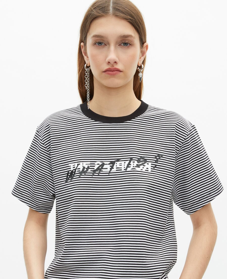 The Kooples FEMME ECRU t-shirt what is &agrave; rayures &eacute;cru