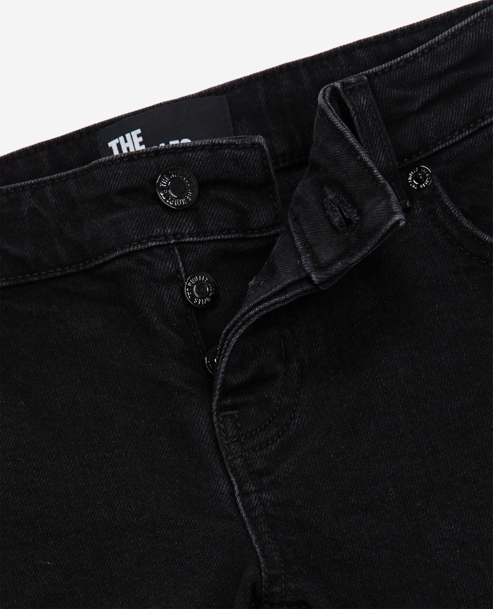 Schwarze Bootcut-Jeans, BLACK WASHED, hi-res image number null