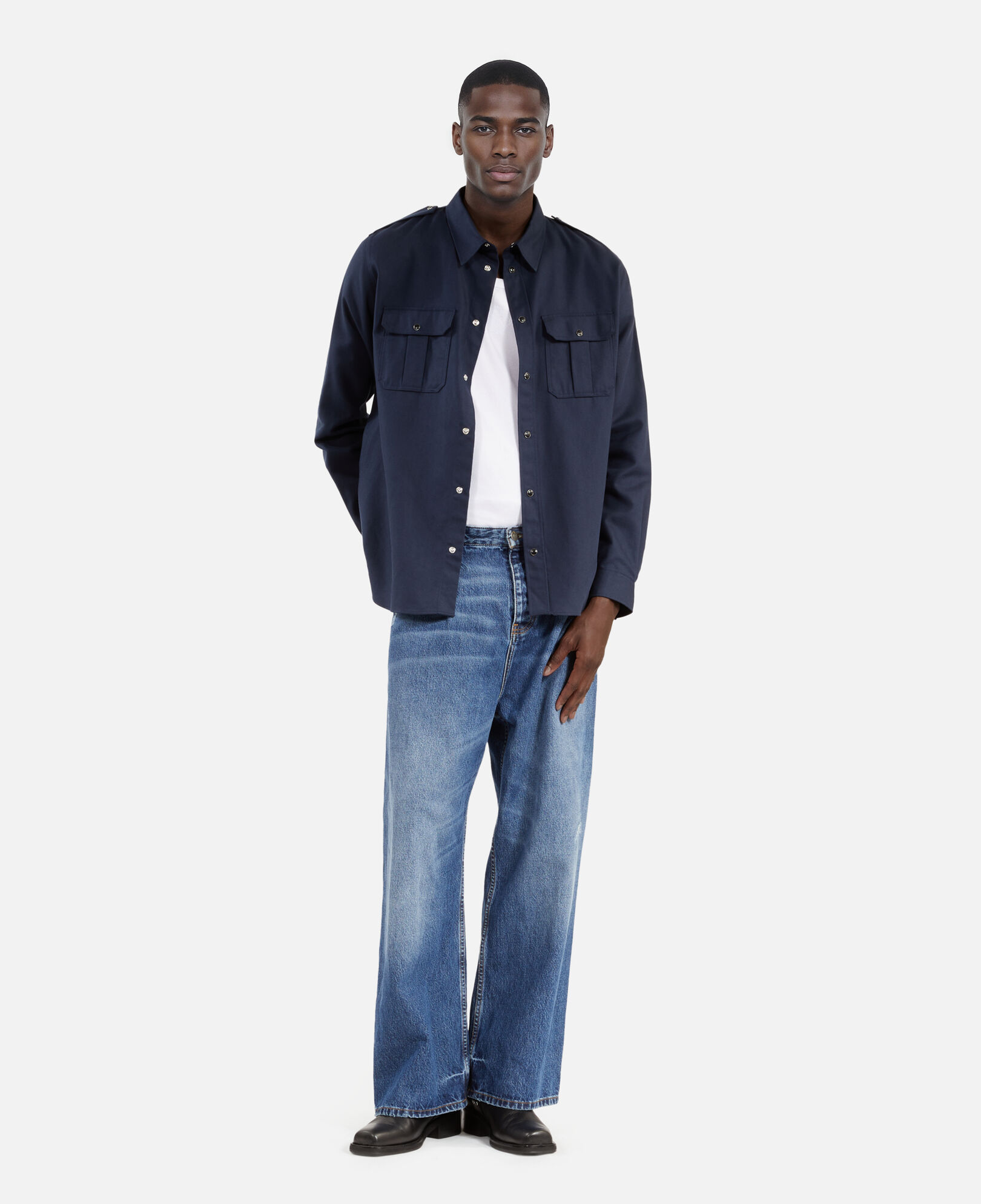 The Kooples HOMBRE NAVY camisa azul marino