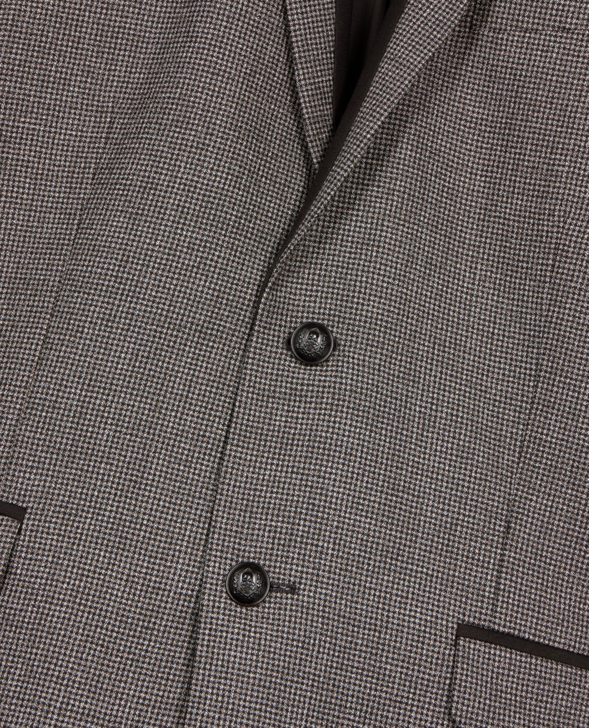 Veste de costume pied de poule noir et blanc, BLACK GREY, hi-res image number null