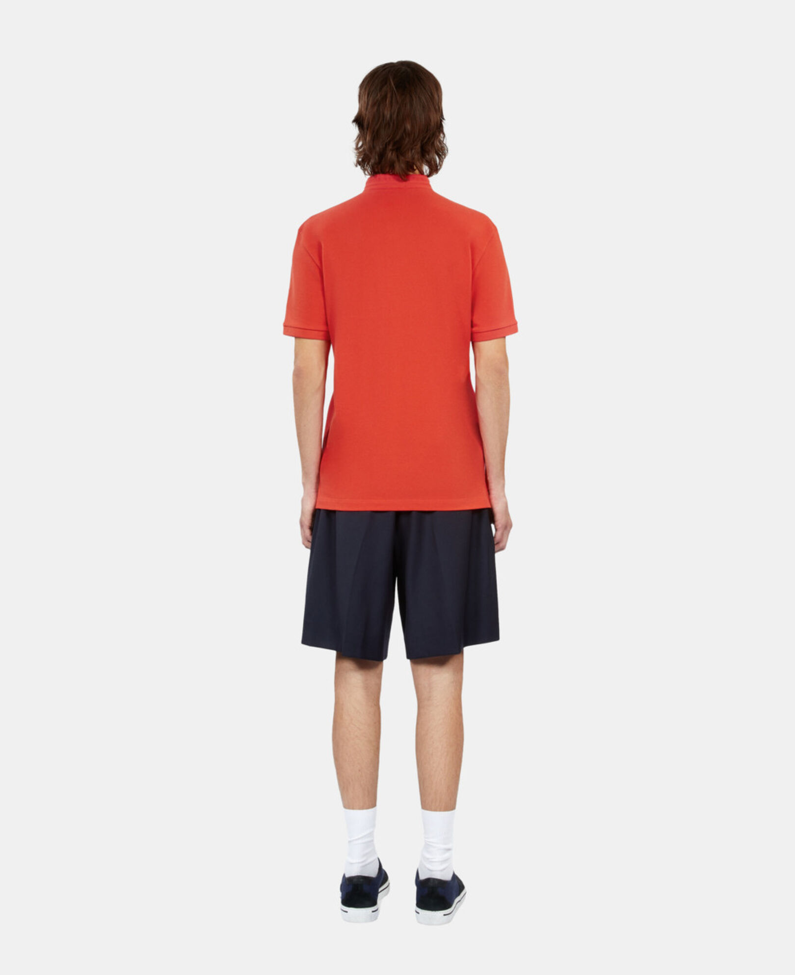The Kooples MEN RED red pique cotton polo t-shirt