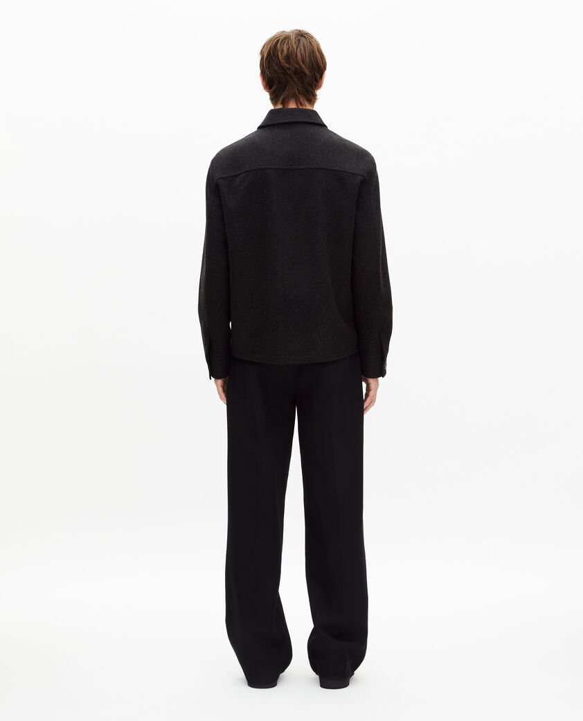 The Kooples H ANTHRACITE almond green wool jacket