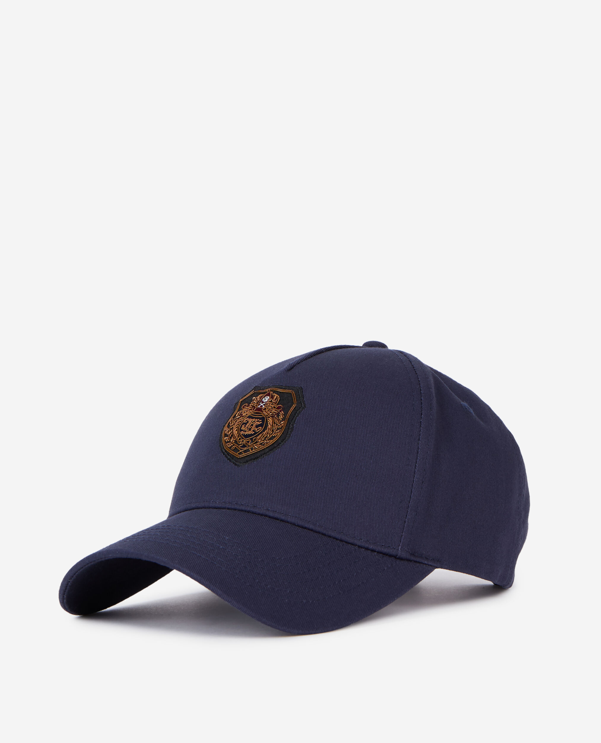 Men's Navy blue cap with Blazon patch | The Kooples US