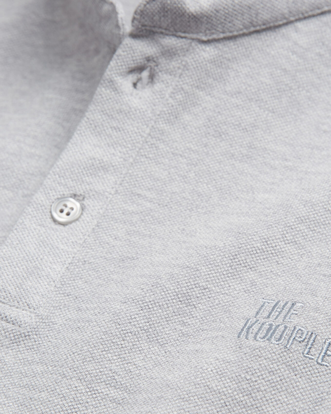 The Kooples MEN GREY MELANGE gray polo