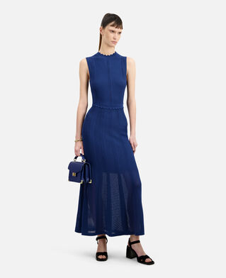 The Kooples DAMEN NAVY kleine, marineblaue emily tasche aus leder