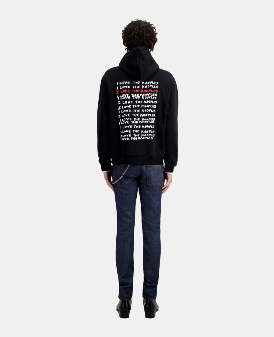 sweatshirt homme i love kooples noir