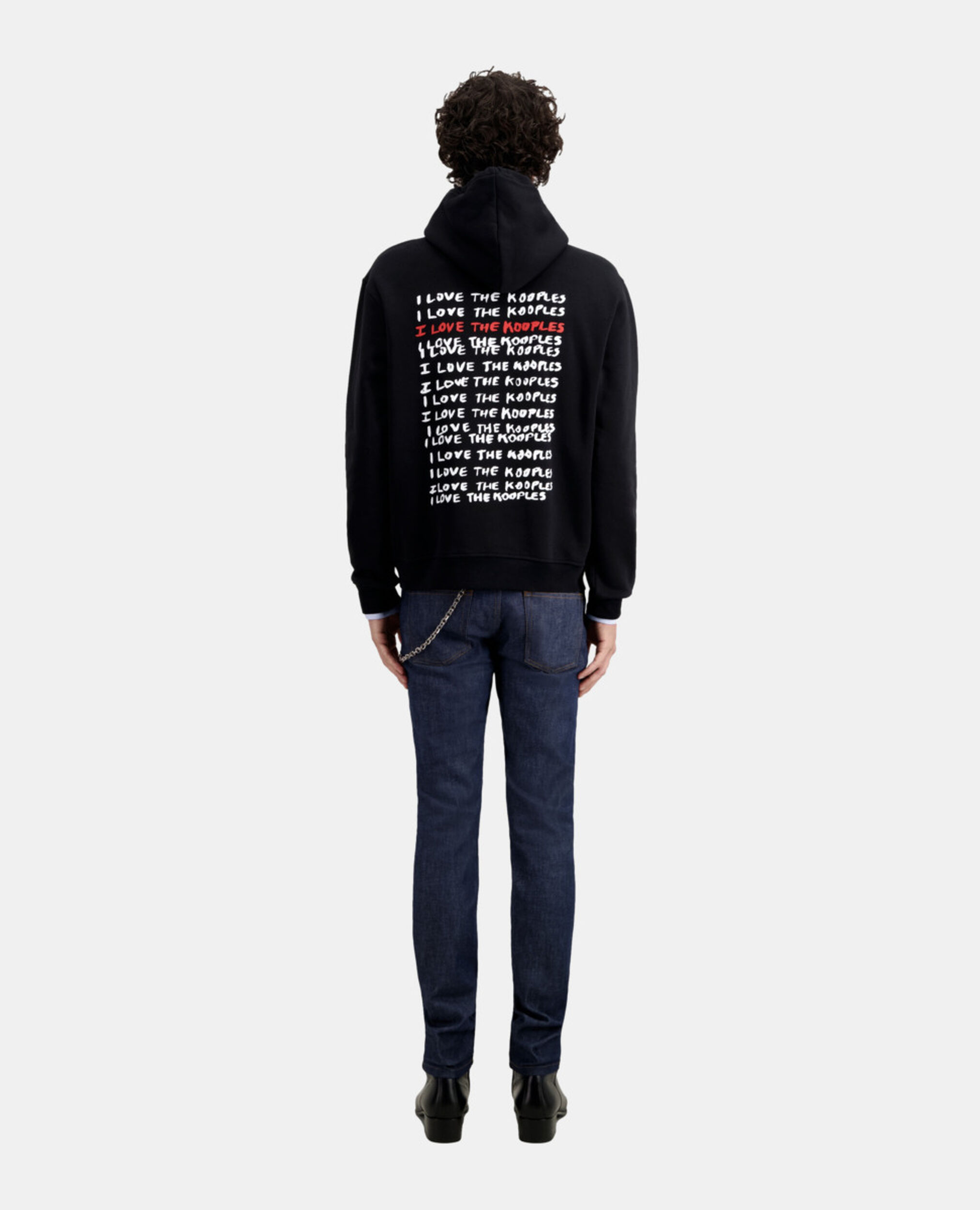 Sweatshirt Homme I Love Kooples noir, BLACK, hi-res image number null