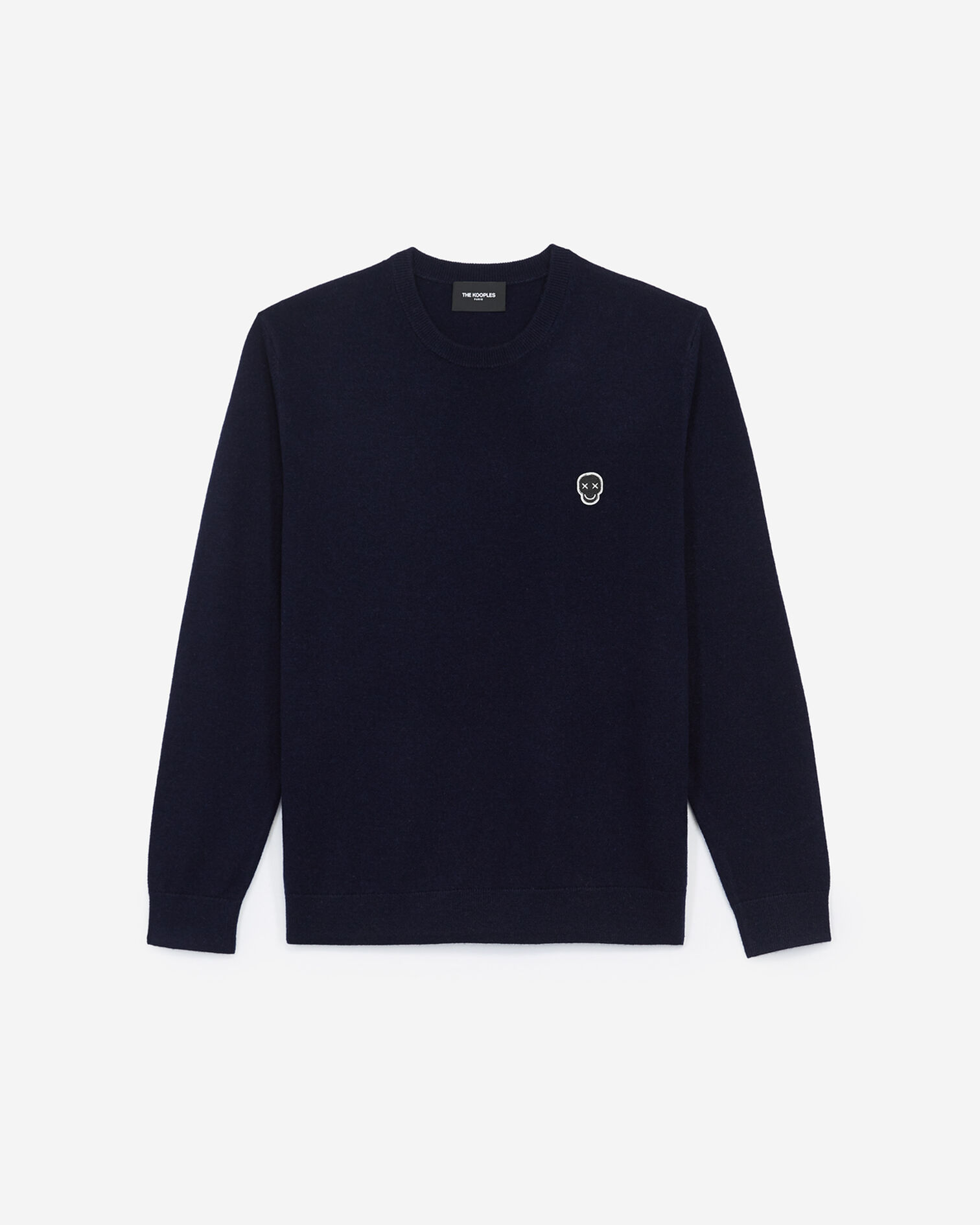 Pull cachemire bleu col rond, DARK NAVY, hi-res image number null