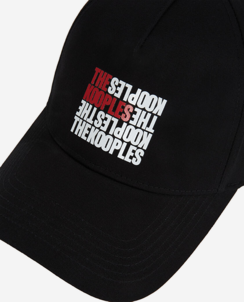 The Kooples MIXED BLACK the kooples logo cap