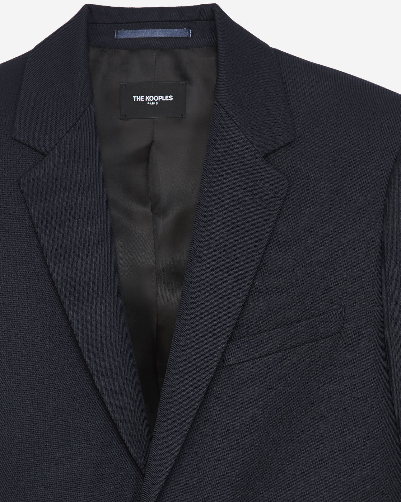 The Kooples HERREN NAVY schwere marineblaue button-down-jacke