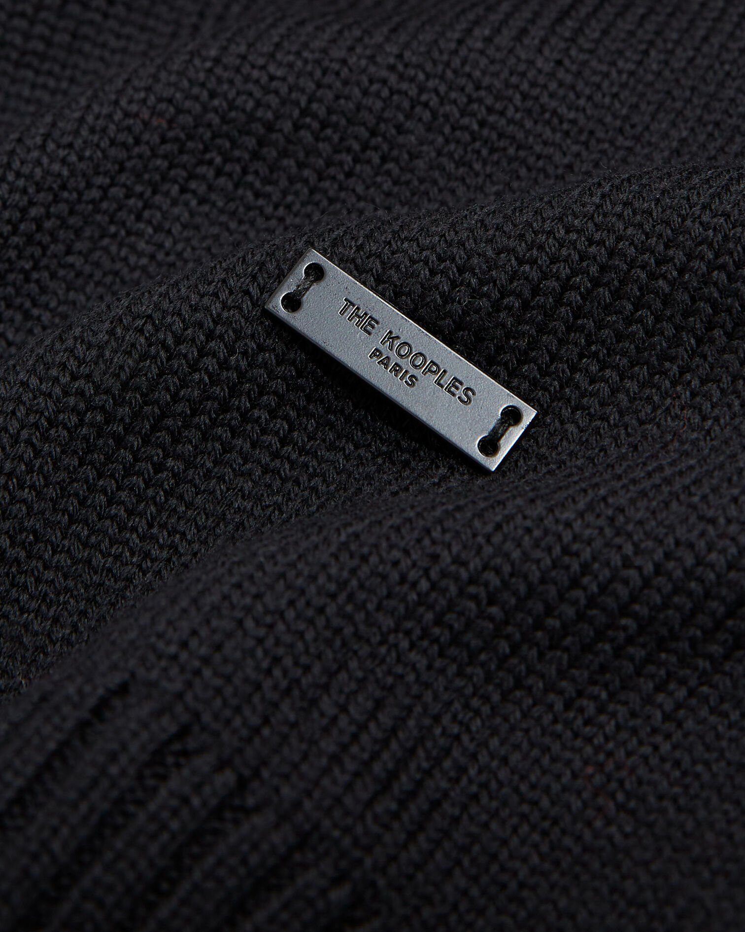 Pull col roulé noir, BLACK, hi-res image number null