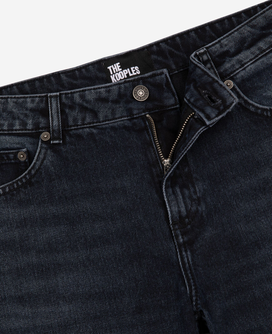 The Kooples WOMEN BLUE ELECTRIC dark blue wide-leg jeans