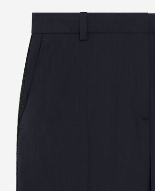 The Kooples FEMME NAVY pantalon droit en laine marine