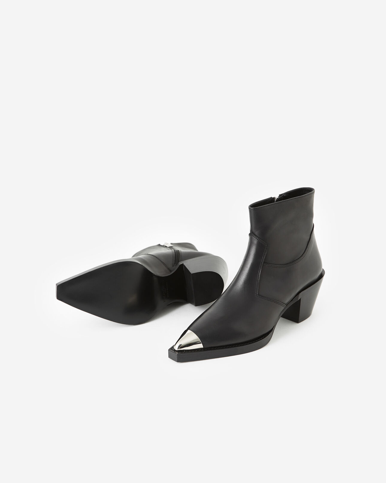 The Kooples FEMME BLACK boots rock talons style western