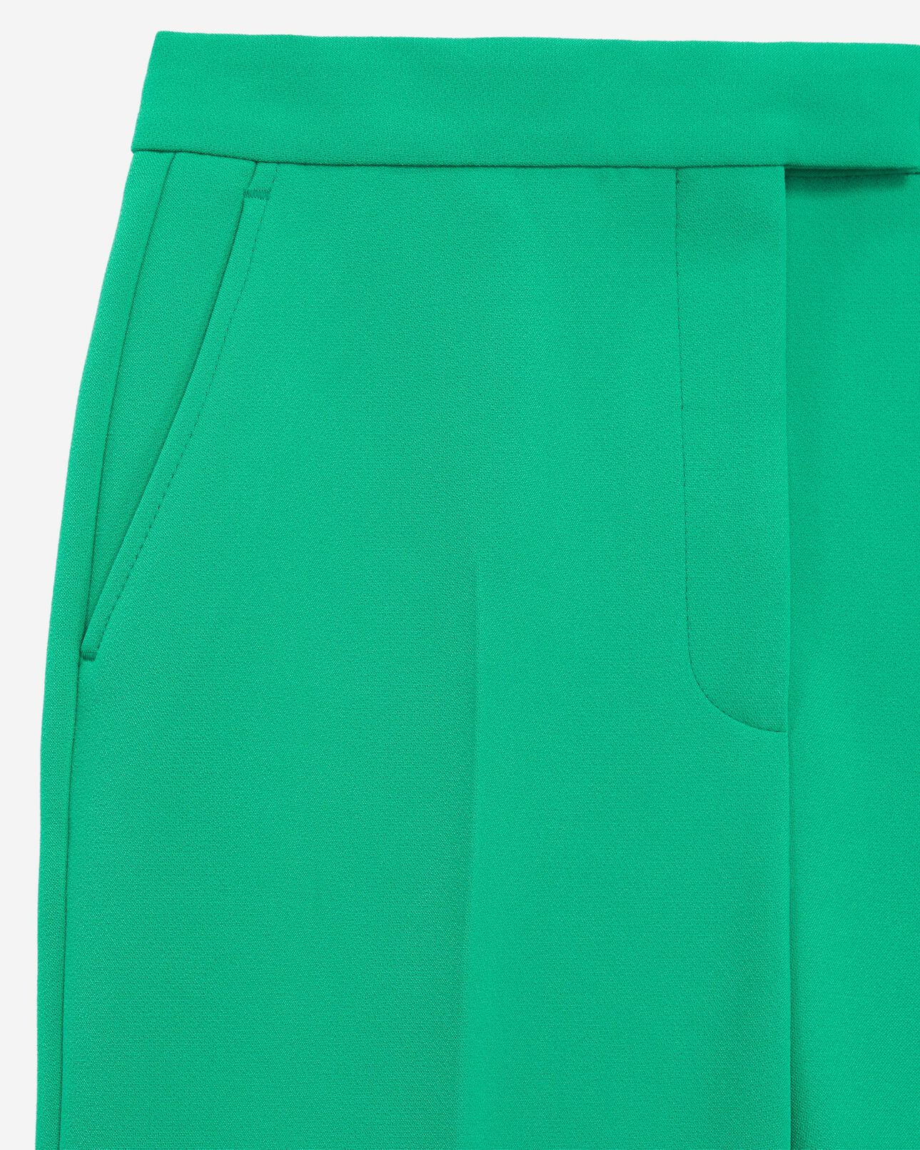 The Kooples WOMEN GREEN green crepe tailored pants