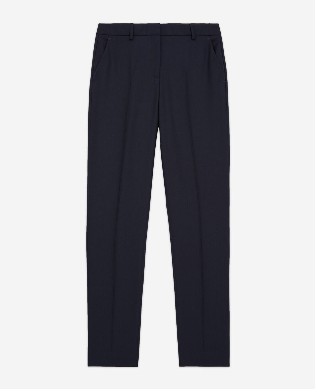 サマーセール ミニグランド バンドル Navy cut tailored pants suit wool blue パンツ