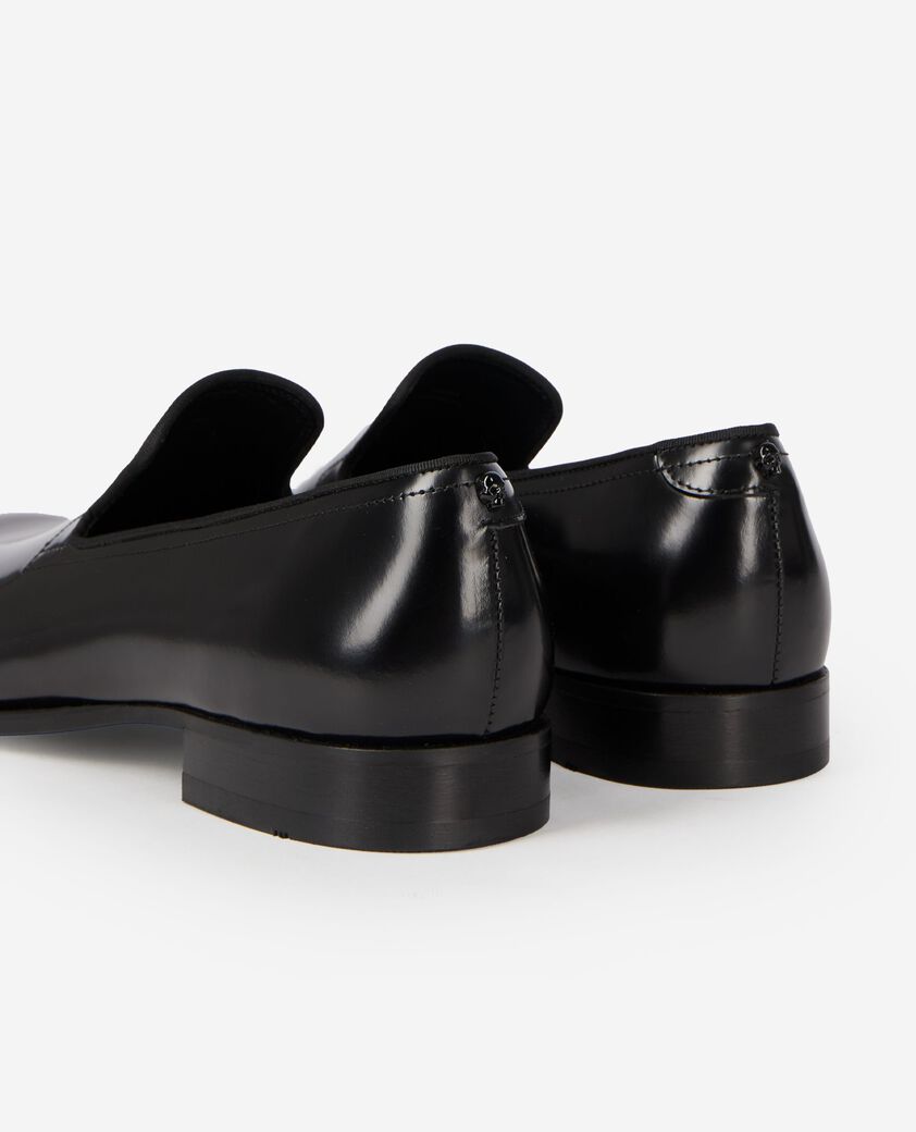 The Kooples H BLACK black shiny leather loafers