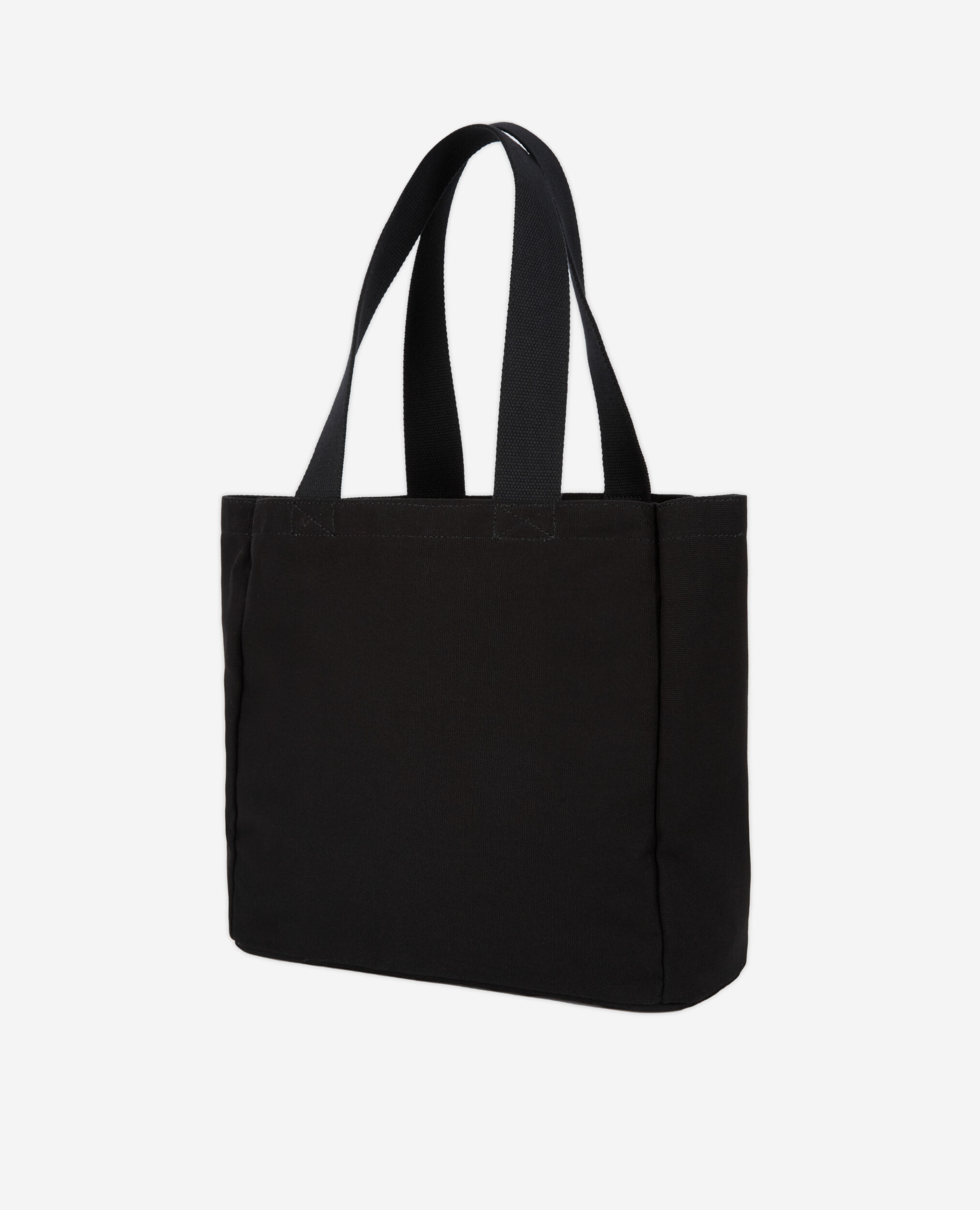 Small black tote bag with embroidery and logo | The Kooples - UK