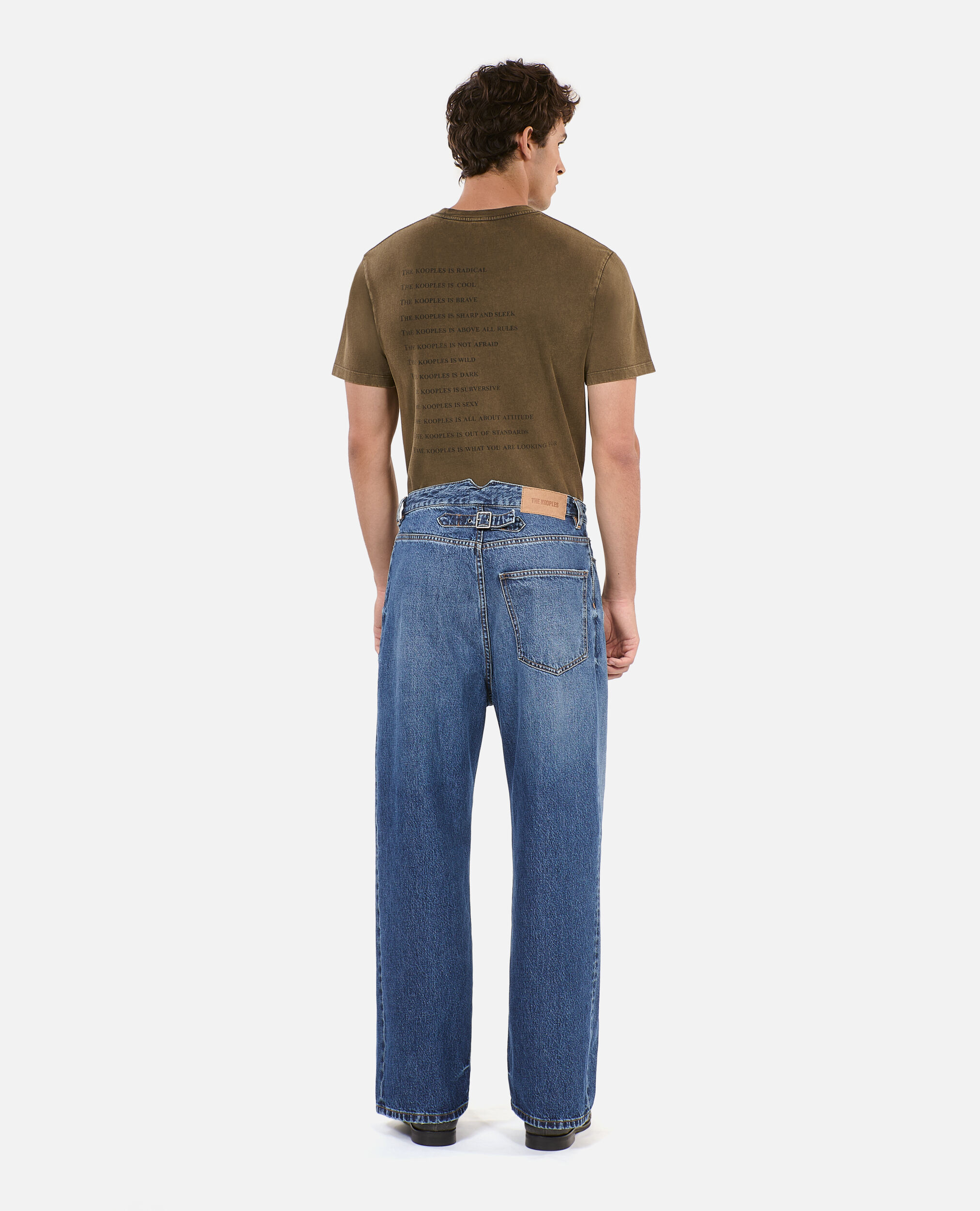 Dark blue wide-leg jeans, BLUE ELECTRIC, hi-res image number null