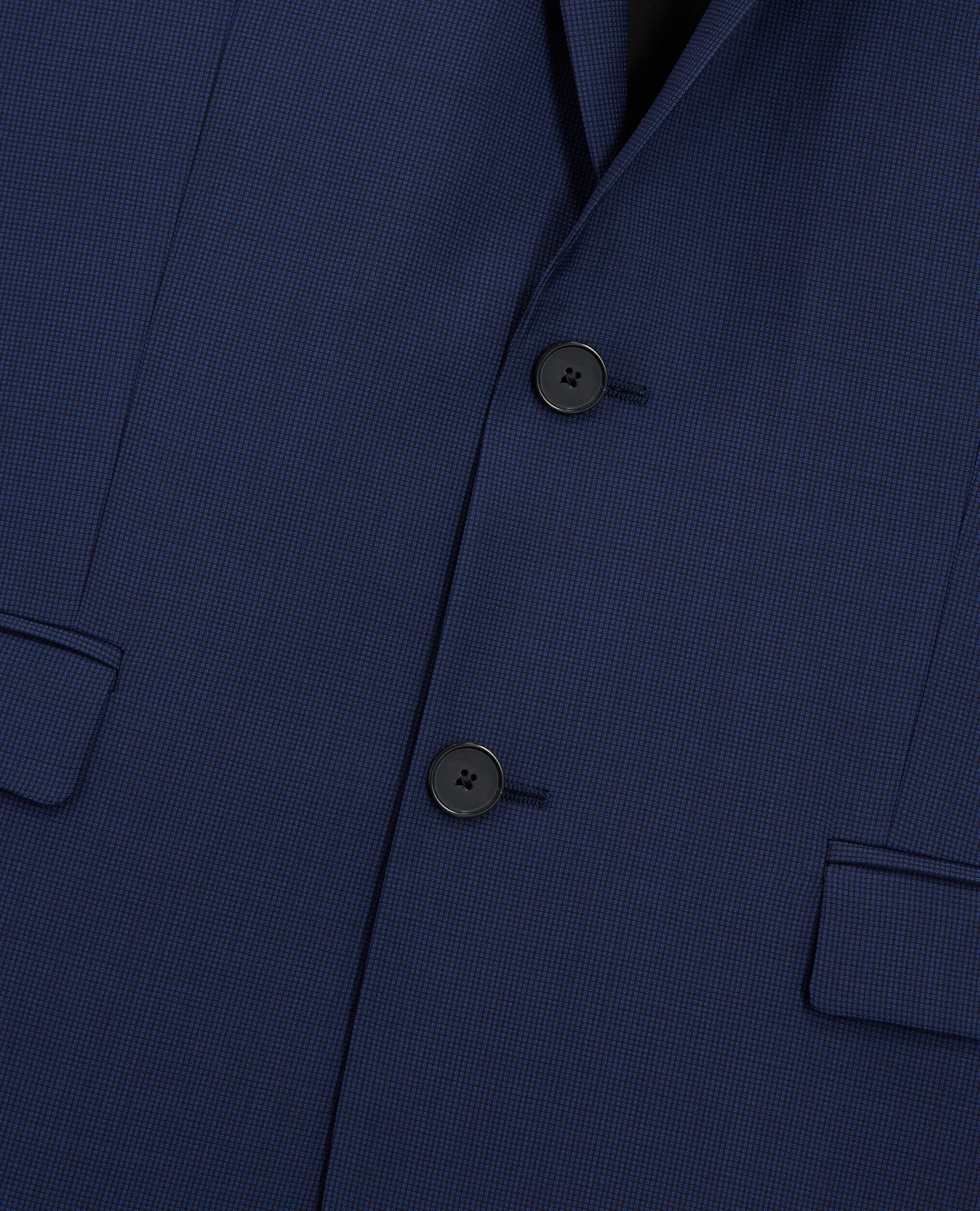 Wool suit jacket with check motif, NAVY, hi-res image number null