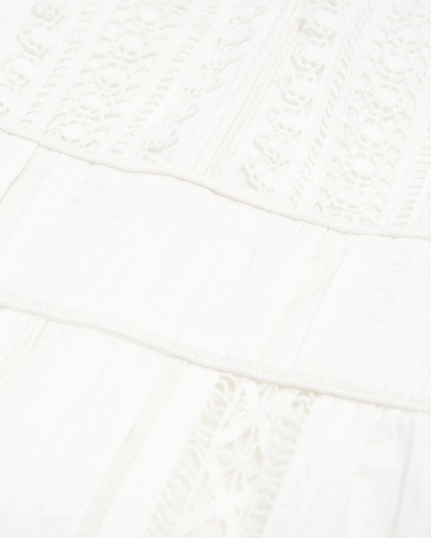 Robe sans manches écrue détail brodé, OFF WHITE, hi-res image number null
