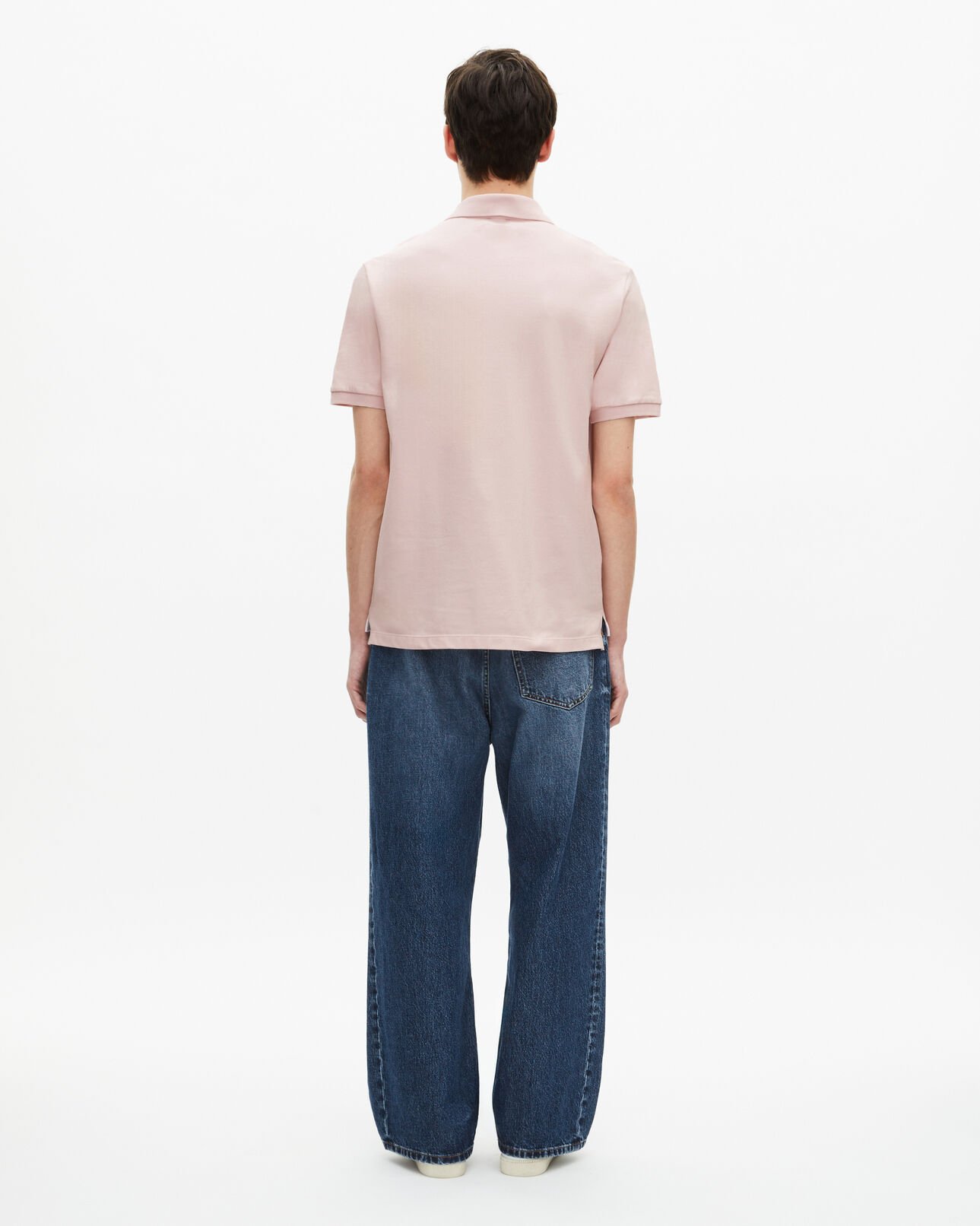 The Kooples HOMME LILA polo en piqué col classique rose pâle