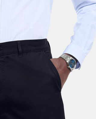 The Kooples HOMBRE DARK NAVY pantal&oacute;n azul marino algod&oacute;n