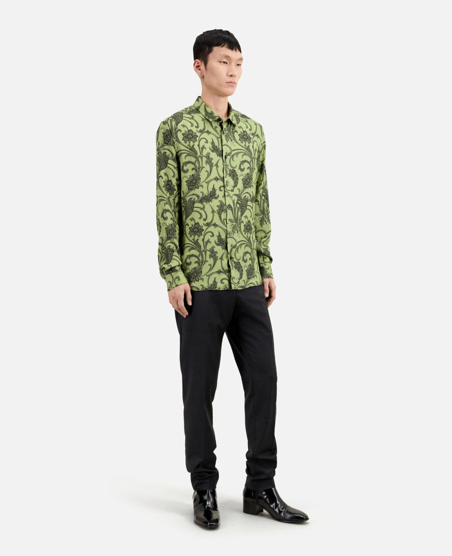 The Kooples H KAKI BLACK printed shirt