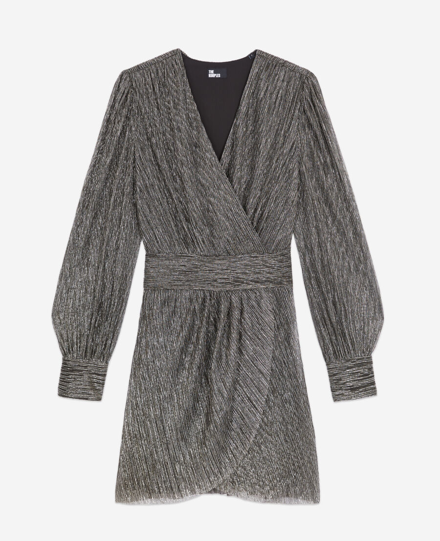 robe courte argentée
