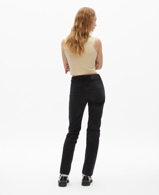 The Kooples DAMEN BLACK WASHED schwarze jeans mit slim-fit-passform
