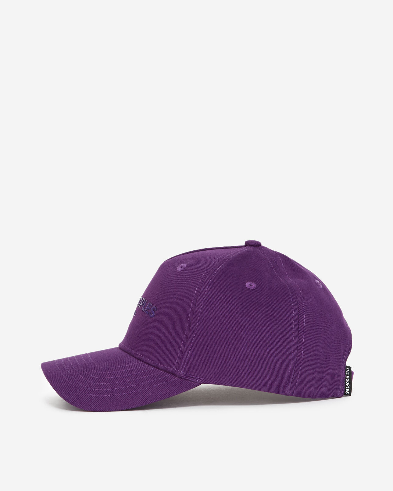 The Kooples MIXED VIOLET purple cotton logo cap