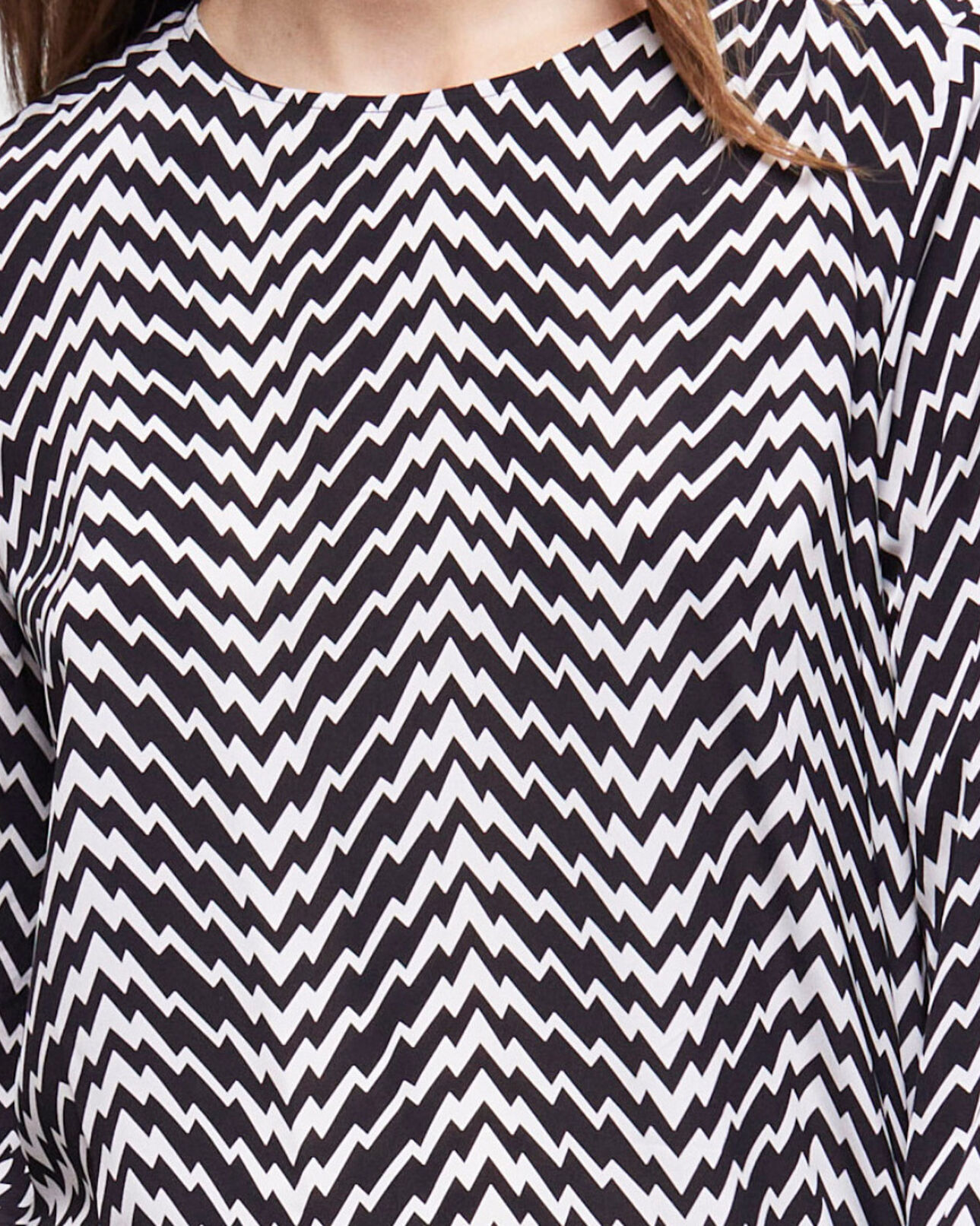The Kooples WOMEN BLACK WHITE black printed top