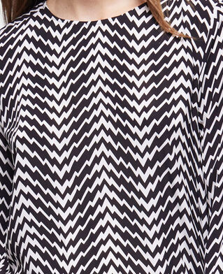 The Kooples WOMEN BLACK WHITE black printed top