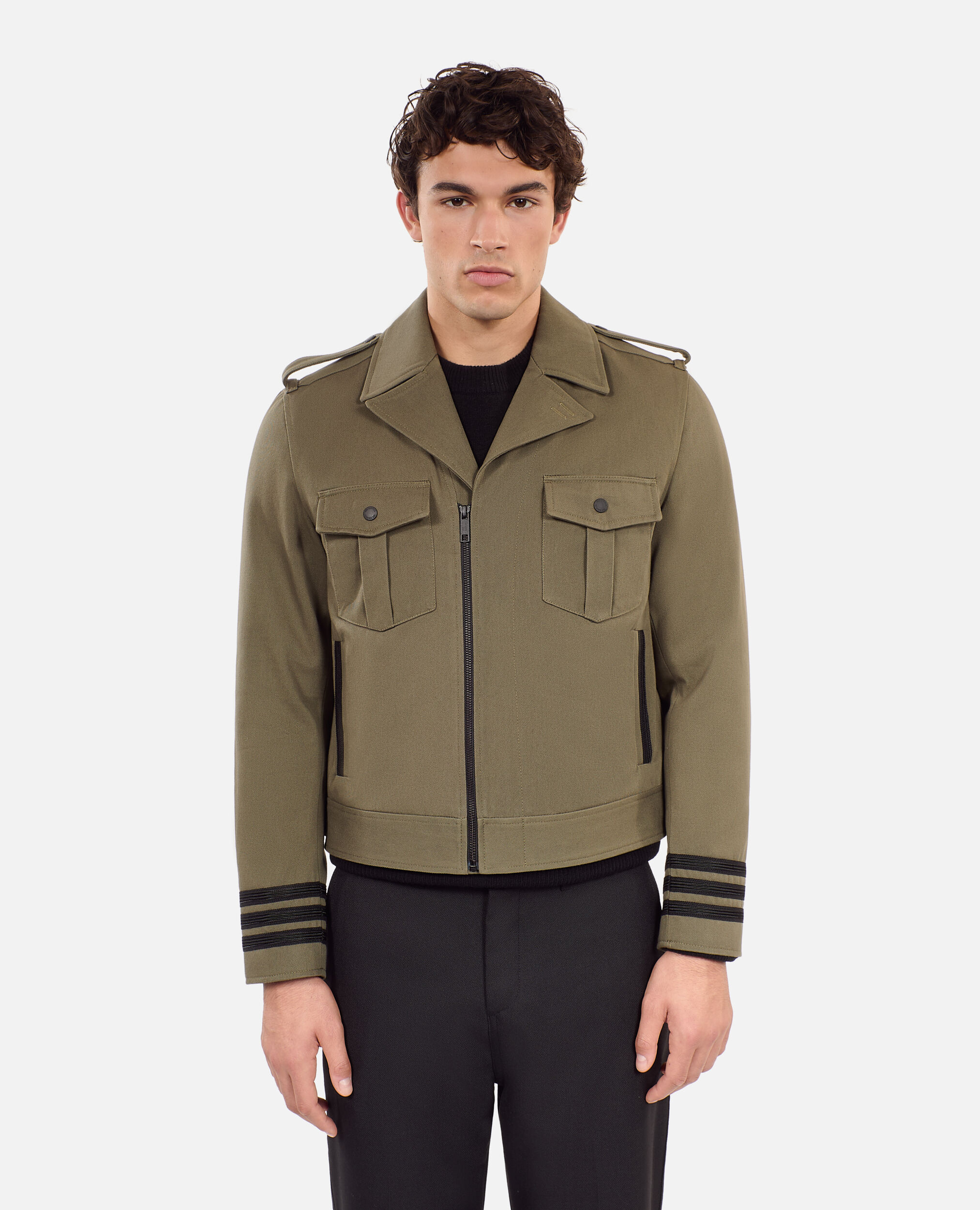 Blouson style officier kaki, OLIVE NIGHT, hi-res image number null