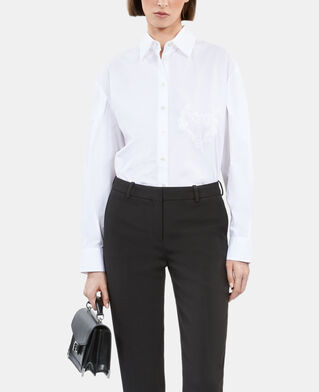 The Kooples WOMEN WHITE white shirt with skull heart embroidery